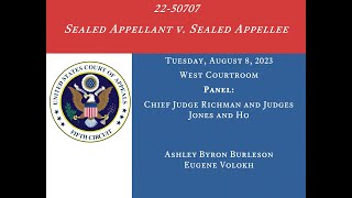 2250707 Sealed Appellant v Sealed Appellee August 8 2023 [upl. by Rosena183]