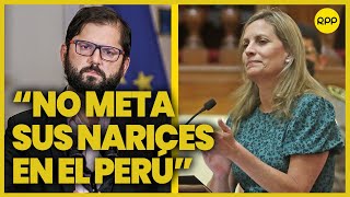 Discurso de Gabriel Boric quotQue se preocupe de su paísquot menciona Maricarmen Alva [upl. by Aknaib]