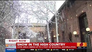 Areas near Flagstaff see up to 12 inches of snow in latest storm [upl. by Blackman901]