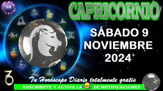 Horóscopo de hoy – CAPRICORNIO – 9 de noviembre de 2024 [upl. by Ania]