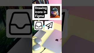 How to Draw Inbox and Paper Plane Icons in Figma  tutorial [upl. by Kcira]