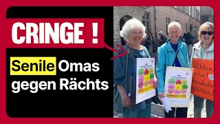 Zum FREMDSCHÄMEN 🤦🏻‍♂️ Omas gegen Rechts vs AfD [upl. by Lehteb]