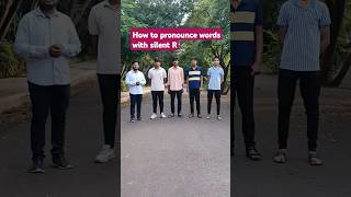 How to pronounce Silent R englishenglishlearningenglishvocabularyspokenpronunciationword [upl. by Jo]