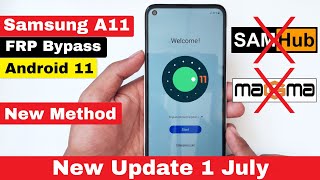 Samsung A11 SMA115F FRP BypassGoogle Account Lock Bypass Android 11  Without SamHubMagMa Tool [upl. by Nnyleahs]