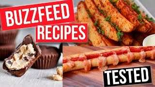 POPULAR BUZZFEED FOOD RECIPES TESTED [upl. by Cathrine]