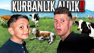 KURBAN BAYRAMI VLOG KURBAN KESTİK [upl. by Remde]