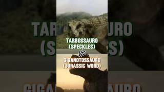 Tarbossauro speckles vs giganotossauro Jurassic word battle godzilla [upl. by Sweeney]