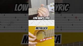 Metallica Low Man’s Lyric guitar lesson [upl. by Mauve12]