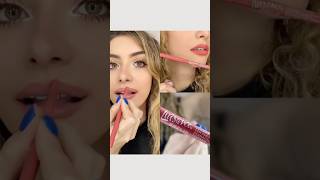 ✨💄Como AUMENTAR os lábios com Batom truque fácil  Lápis retrátil Luisance cor rosé beauty [upl. by Isa]