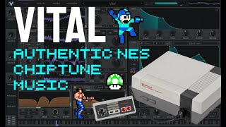 How to Authentic NES Chiptune Music in Vital  Synthesis Sound Design Tutorial [upl. by Ademordna]