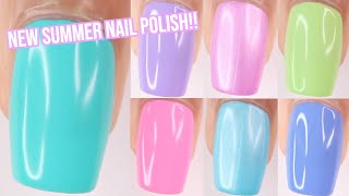 New OPI Make The Rules Summer 2023 collection swatch and review  new summer 2023 nail polish colors [upl. by Nauqaj]