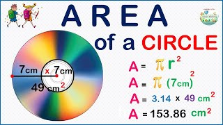 The EASIEST way to find the area of a circle [upl. by Yrok566]