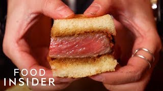 What A 180 Wagyu Sandwich Tastes Like  Whats It Taste Like [upl. by Neicul]