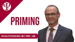 Priming  Psychologie mit Prof Erb [upl. by Hairas]