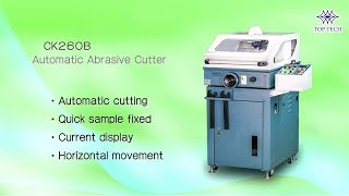 Auto Abrasive CutterCK260B360B460BTop Tech MachineMetallographic Sample Preparation Equipment [upl. by Anitap]