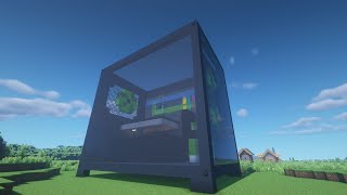 CASA EN FORMA DE COMPUTADORA  MINECRAFT TUTORIAL DE CONSTRUCCION [upl. by Gemoets]