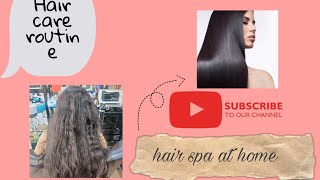 Hair spa at home with affordable products✨🧴😌 [upl. by Lindy]