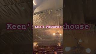 Keens Steakhouse 🥰steak steakhouse food newyork manhattan greatfood [upl. by Crispa]