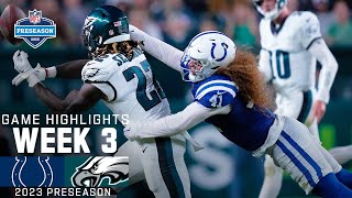 Indianapolis Colts vs Philadelphia Eagles  2023 Preseason Week 3 Game Highlights [upl. by O'Toole526]