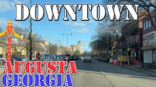 Augusta  Georgia  4K Downtown Drive [upl. by Ahtael]