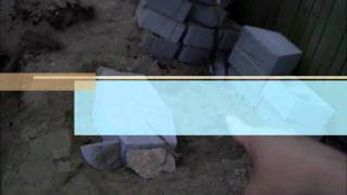 HOW TO INSTALL A RETAINING WALL AND A CEDAR FENCE [upl. by Armando]