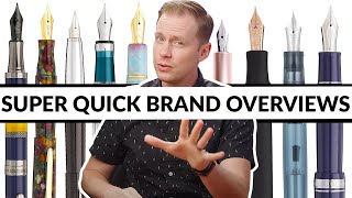 Fountain Pen Brands  Explained [upl. by Stefanie501]