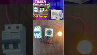 ON Delay Timer Connection with 220 VAC Load ondelaytimer shorts timerconnection [upl. by Arezzini]