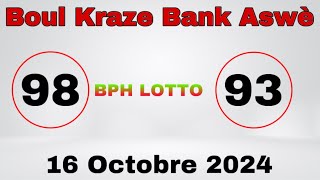 Boul Kraze Bank Aswè 16 Oct 2024 Ak Tout Maryaj Bingo  48 [upl. by Odravde866]