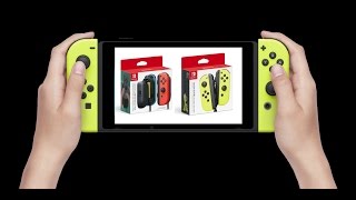 Nintendo Switch  des JoyCon jaunes et une batterie le 16 juin [upl. by Aierdna736]