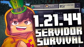 NUEVO SERVIDOR SURVIVAL Para MCPE 121X  Servidores para Minecraft Bedrock 12140 [upl. by Eeryn]