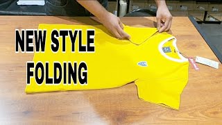 How To Fold T shirt  T shirt folding tricks  Organization tips to Save Space [upl. by Lehcsreh768]