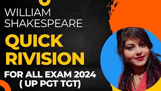 Shakespeare English Literatire part 1 For Tgt Pgt exam note 2024 english literature by pooja maam [upl. by Middlesworth155]