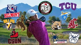 I played in the NIT of College Golf College Golf Tournament vlog 3 [upl. by Terrej558]