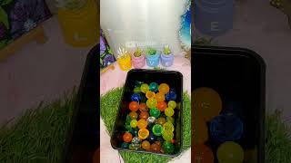 Making Big Orbeeze Ball Water Lamp Light🍡🪔💫 shorts asmulticreativity diy crafts [upl. by Marwin]