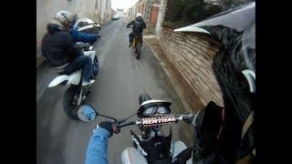 Derbi 80 mhr premier demarrage et petite balade [upl. by Nediarb]