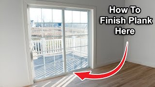 How to Finish Vinyl Plank to Exterior DoorsVinyl Plank Installation [upl. by Daisy397]