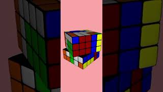 Rubixs cube on 5x5 cube pattern simple 4 pattern puzzle trending rubixcube gaming [upl. by Kcim700]