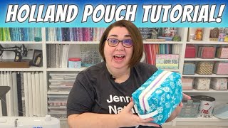 How to Make the Holland Pouch Zipper Bag by Center Street Quilts [upl. by Zosi513]