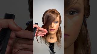 HOW TO CUT CURTAIN BANGS [upl. by Noillid]