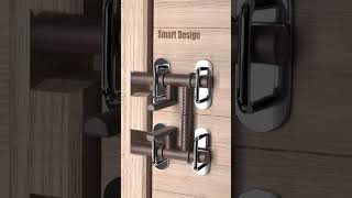 Minimal Autoclose Latch with Dual Lock Mechanismshotsvideo machine design doorlock [upl. by Lisle]