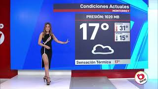 Clima en Monterrey hoy 12 de abril del 2024 con Adriana Casanova  INFO7 [upl. by Elizabet]