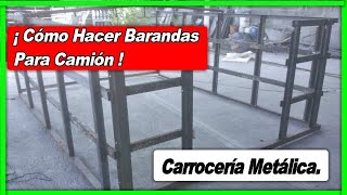 BARANDAL PARA CAMIÓN  HECHO CON MATERIAL DE RECICLAJE  TRUCK RAILING [upl. by Anytsyrk]