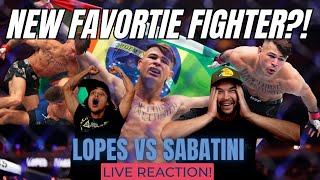 Diego Lopes KOs Pat Sabatini in the 1st Round at UFC 295 Live Reaction [upl. by Oiramej]