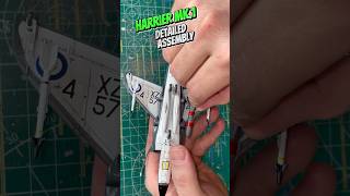 Harrier MK1 Detailed assembly and paint process modelairplane scalemodelbuilding scalemodel [upl. by Sacul751]