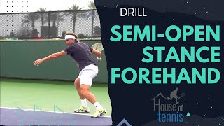 SemiOpen Stance Forehand Drill [upl. by Artep]