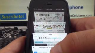 como ver paginas abiertas en safari iPhone 5S 5C 5 4 iOS 7 español Channeliphone [upl. by Anairam]