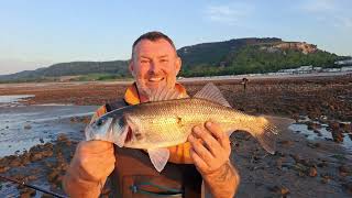 Bass fishing Colwyn Bay with gamekeeper John and Thats a bite Mike uk sea fishing [upl. by Maxama]