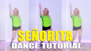 SEÑORITA Dance Tutorial Stepbystep  Rosa Leonero [upl. by Alrick]