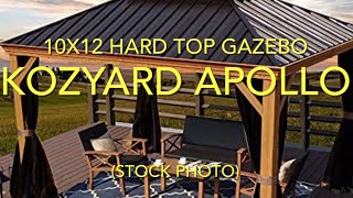 Kozyard Apollo 10x12 Metal Gazebo Assembly [upl. by Soraya]