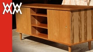 Build a 50s style credenza  TV cabinet [upl. by Rehctaht]